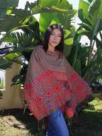 Butterfly Rebozo-Style Woven Shawl / Multi-Way Cover-Up