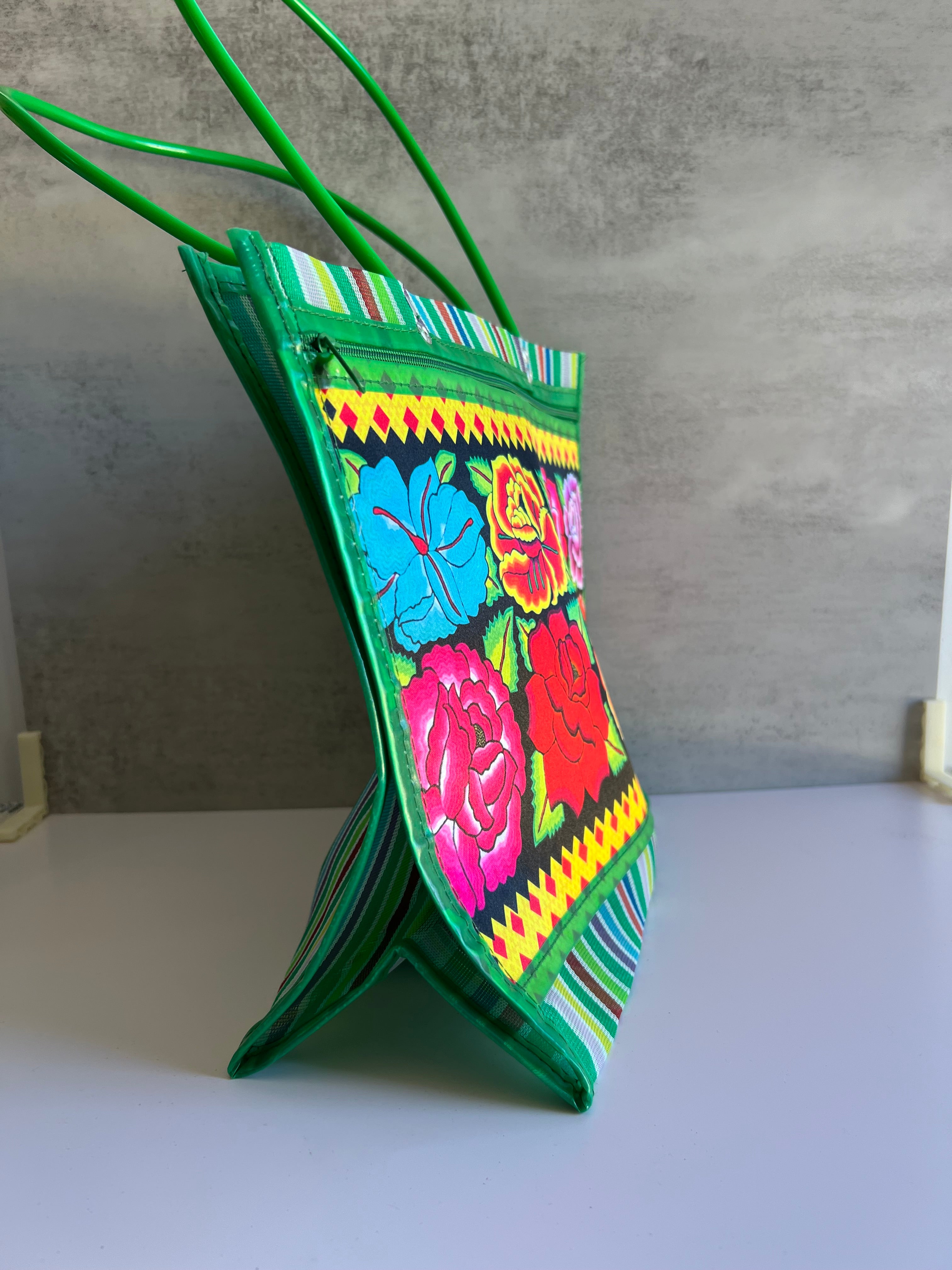 Mexican Market Bag, Floral Tote Bag