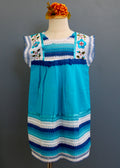 Girls Hand-Embroidered Oaxacan Crochet Dress