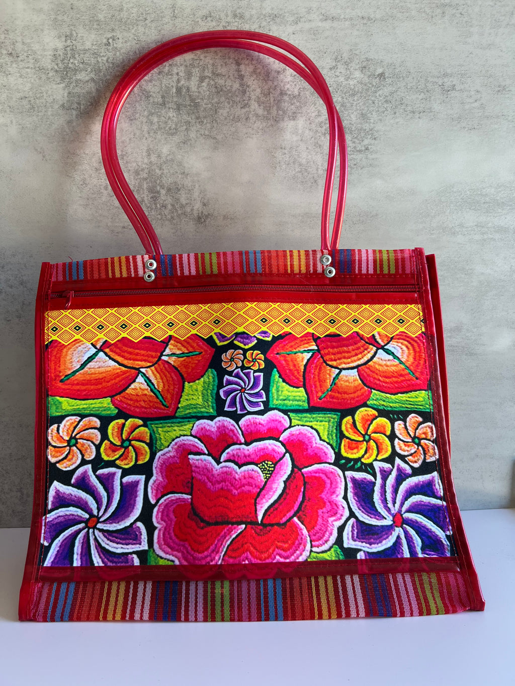 Mexican Market Bag, Floral Tote Bag