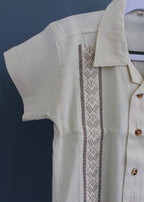 Guayabera Shirt Boys Handmade