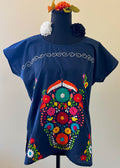 Handmade Oaxacan Embroidered Ankle Length Dress – San Antonino Style